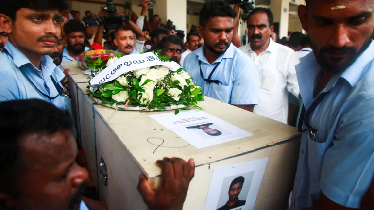 India brings home bodies of 45 workers killed in Kuwait fire