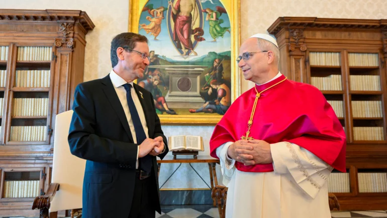 Pope Leo raises 'tragic situation in Gaza' in meeting with Israeli president