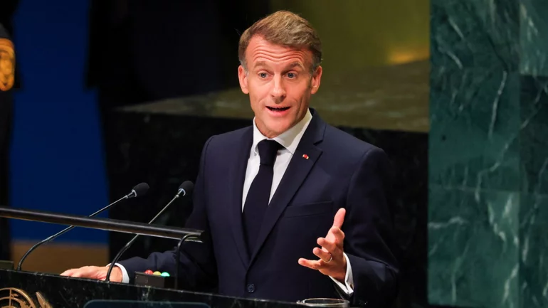 Critics blast Macron's UN address as opportunistic and misleading