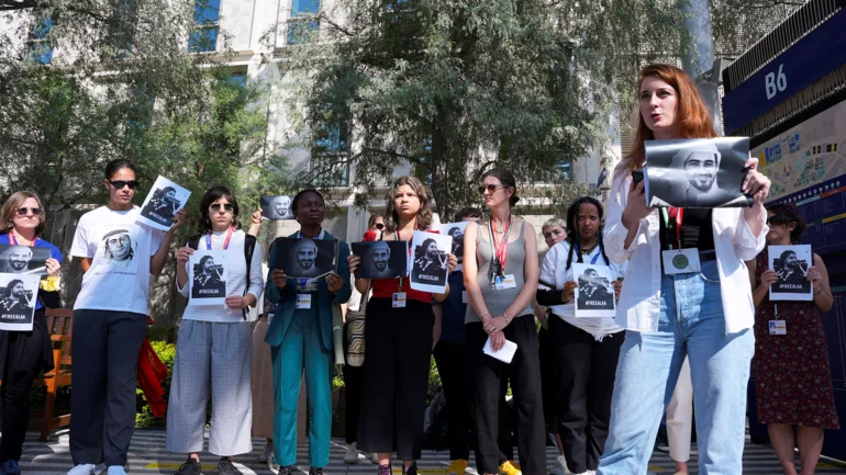 Activists stage rare UAE politics protest during COP28 climate summit