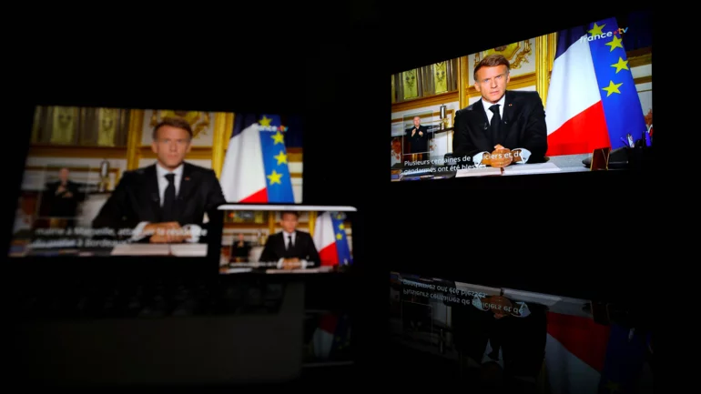 France's unrest lays bare 'slow agony' of Macron's twilight months