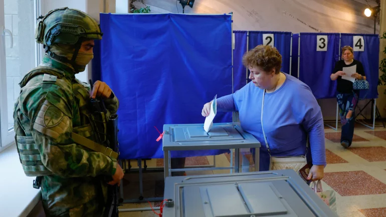 Russians vote in election that Putin sees as gauge of support for his war
