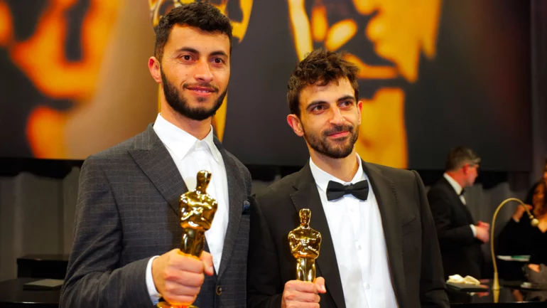 Israeli-Palestinian film wins Oscar, directors assail US, global political stances