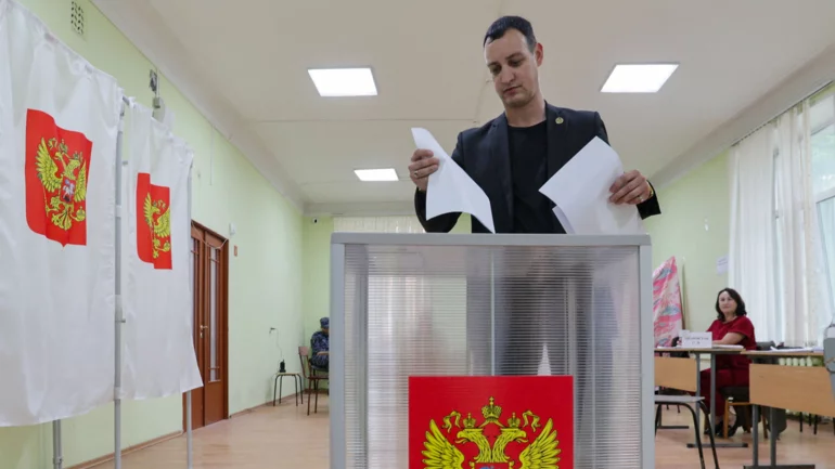 Ukraine launches biggest Moscow drone attack as Russia votes