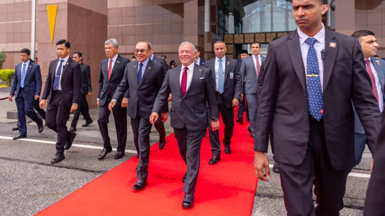 Jordan's King Abdullah II begins state visit to Malaysia