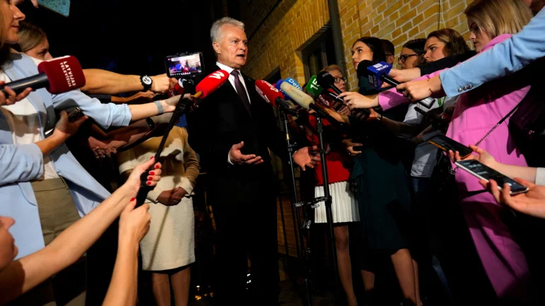 Lithuanian Nauseda calls victory in presidential election