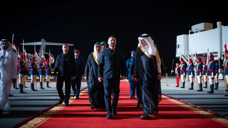Zelensky lands in Bahrain for security cooperation talks