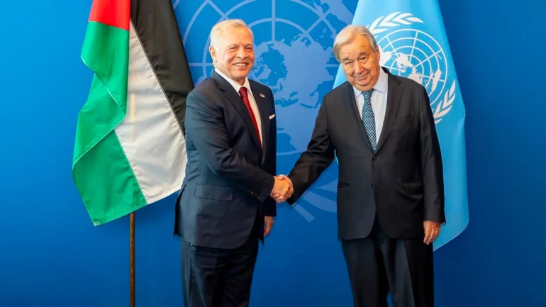 King Abdullah II urges hostage release and Gaza ceasefire at UN