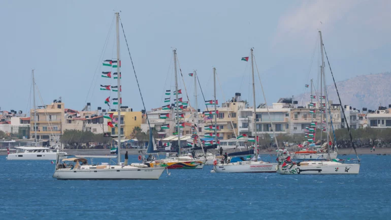 Activists diverted to Crete after Gaza flotilla intercept