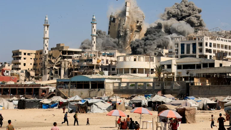 Israel says 'Gaza is burning' as it launches ground assault