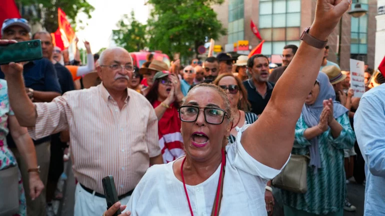 Economic pain fuels fresh protests against Tunisia's president