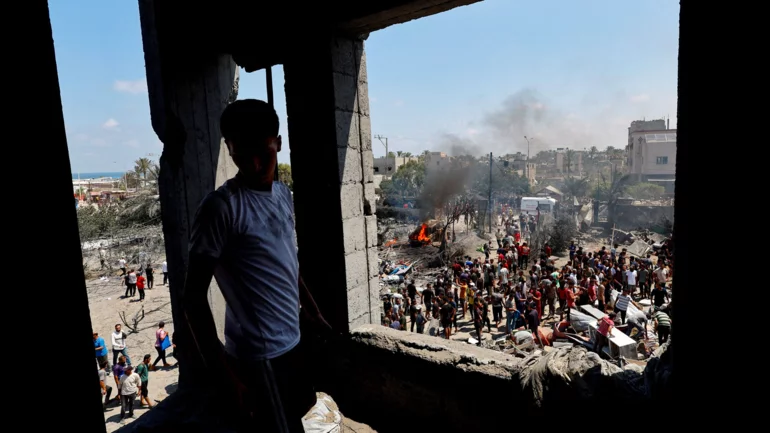 At least 71 Palestinians killed, Gaza officials say, as Israel targets Hamas military chief