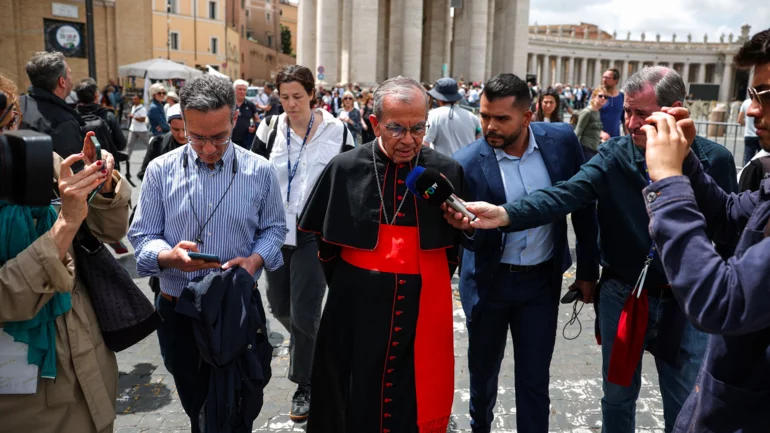 All cardinals who will elect new pope arrive in Rome ahead of conclave