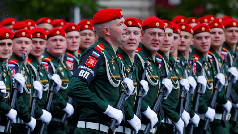 Putin warns of global clash as Russia marks victory in World War Two