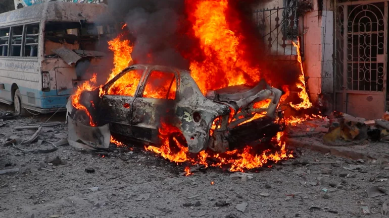 Russian, Syrian jets intensify bombing of Syria's rebel-held northwest