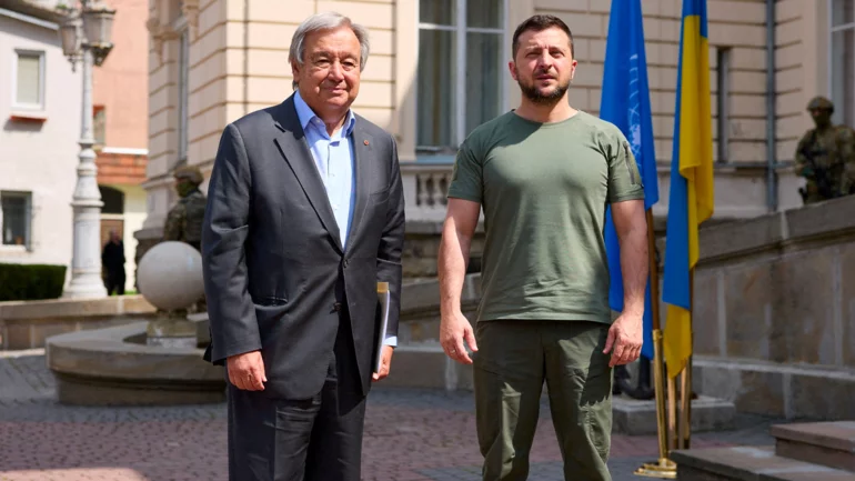 Zelenskiy rejects UN chief's plan to visit Kyiv over Russia trip, source says