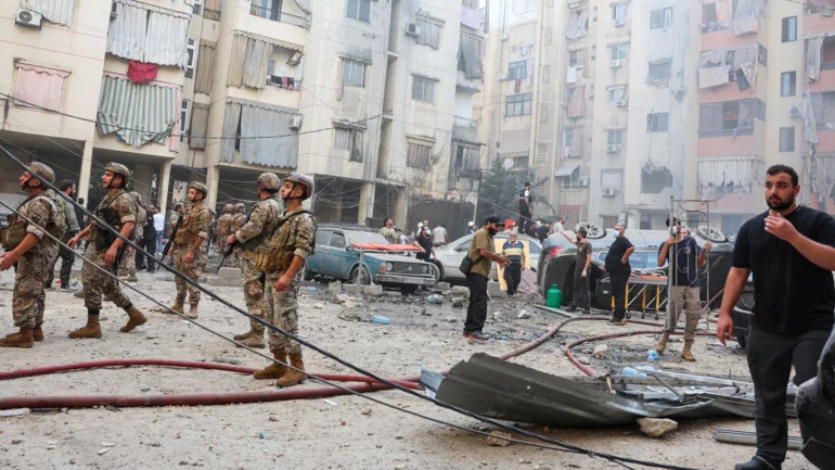 Top Hezbollah commander among 14 killed in Israeli strike on Beirut