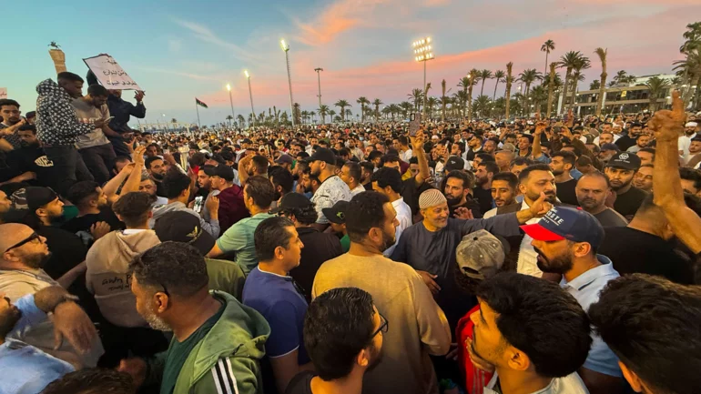 Libyan protesters demand prime minister quit as three ministers resign