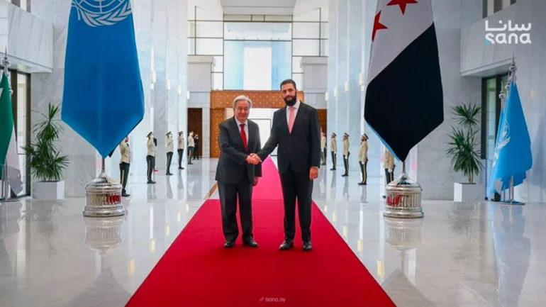 Guterres makes first UN chief visit to Syria since 2009