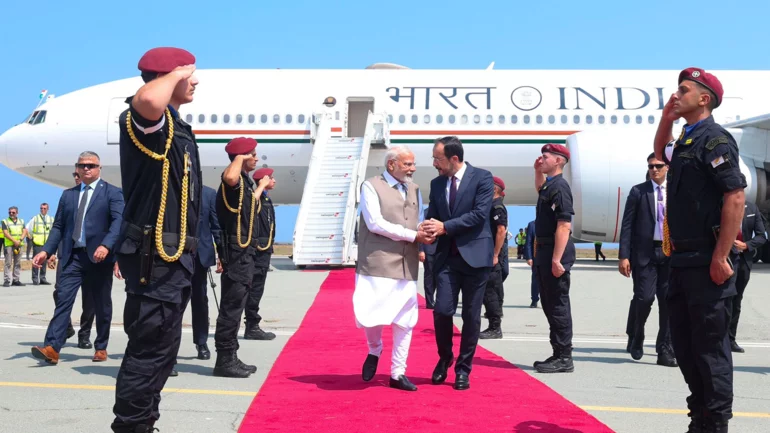 India Prime Minister Modi visits Cyprus to advance trade corridor plan