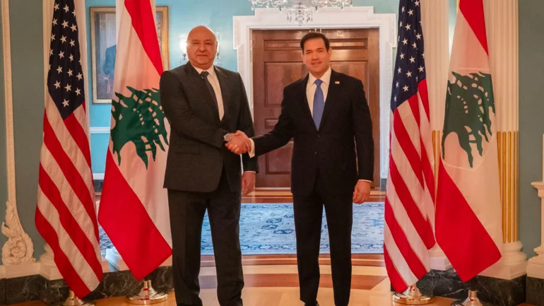 Aoun meets Rubio in Washington