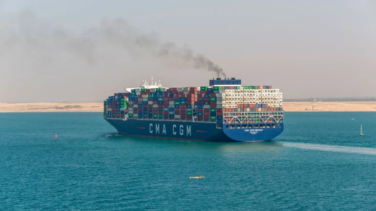 Two CMA CGM vessels navigate the Suez Canal in sign of easing tension