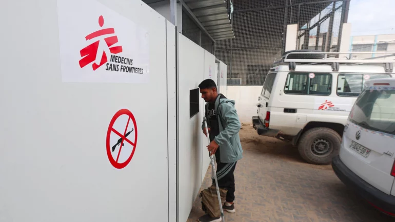 MSF suspends some Gaza hospital work over presence of gunmen, suspected weapons transfers, group says