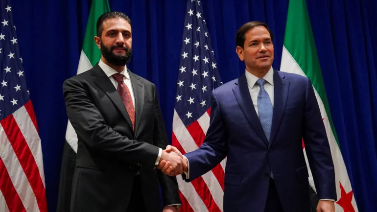 Syria's Sharaa, in New York, renews call for US to formally drop sanctions