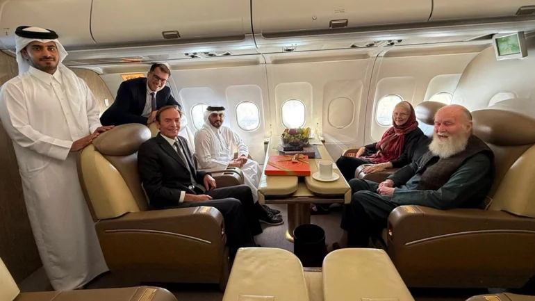 UK couple freed by Taliban after Qatari mediation, official says