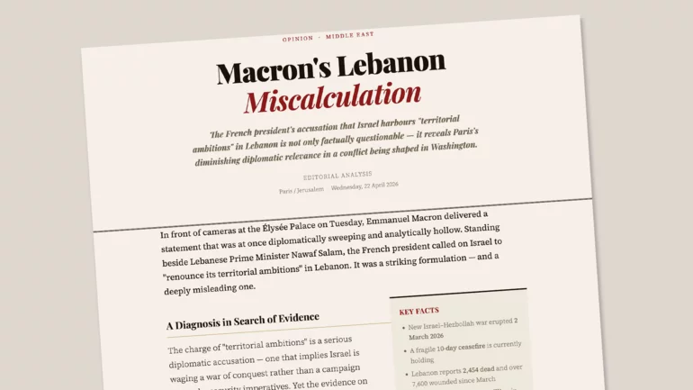 Macron misreads the map