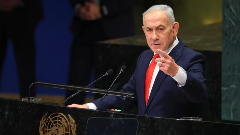Netanyahu delivers combative UN speech