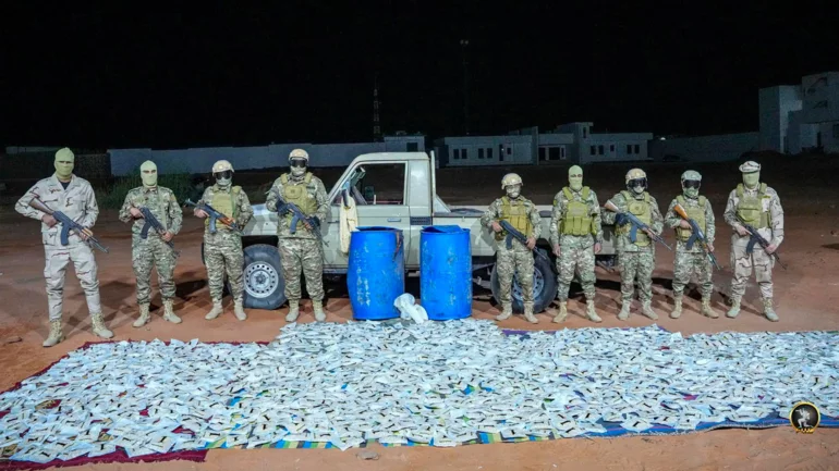Libyan forces seize narcotics