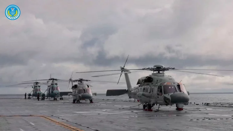 China encircles Taiwan in massive military display