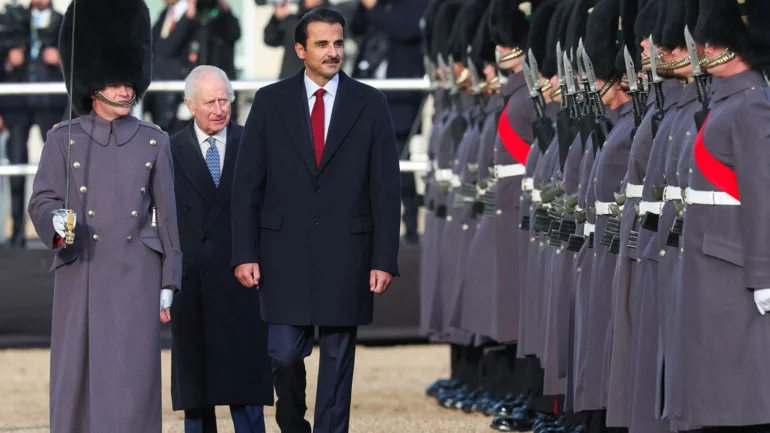 King Charles welcomes Qatar's emir as state visit begins