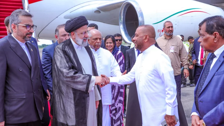 Iran's Raisi arrives in Sri Lanka to foster ties, open hydropower project