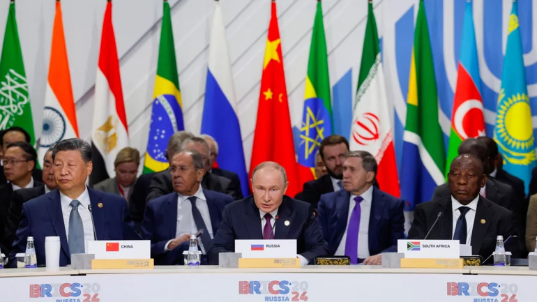Putin warns of Middle East conflagration and debates Ukraine at BRICS