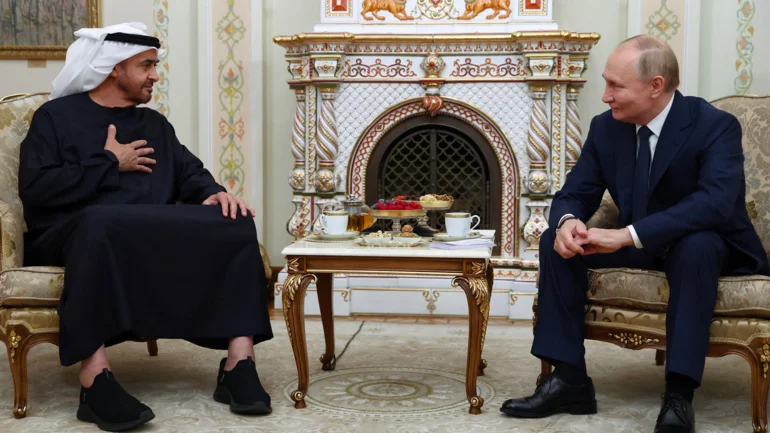 Putin says Russia, UAE have 'strategic partnership', to discuss Middle East, Ukraine