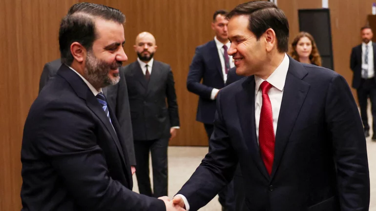 US top diplomat Rubio meets Syrian counterpart; discuss Israel, human rights