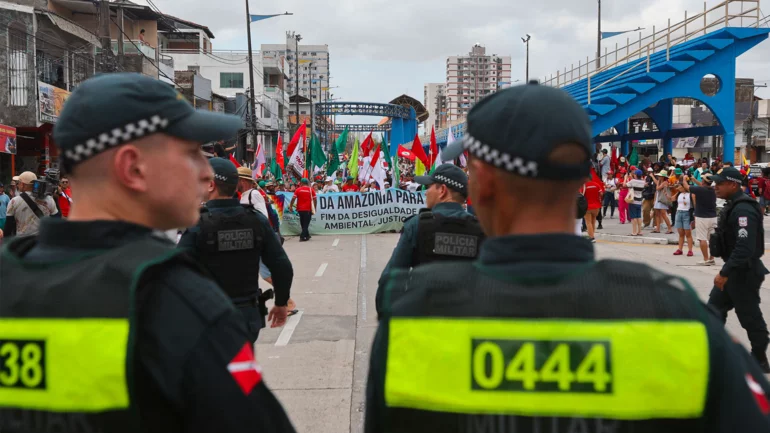 Climate protesters swelter in Brazilian sun outside COP30 summit