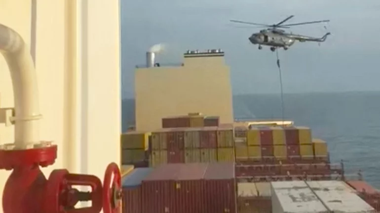 Iran seizes cargo ship in Strait of Hormuz after threats to close waterway