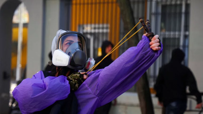 Banks, buildings burn as Albania's capital Tirana erupts into student violence