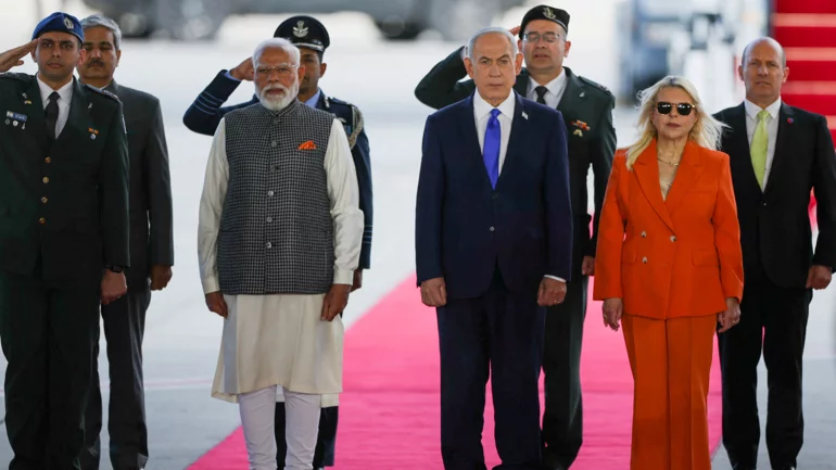 India's Modi visits Israel as US-Iran tensions mount