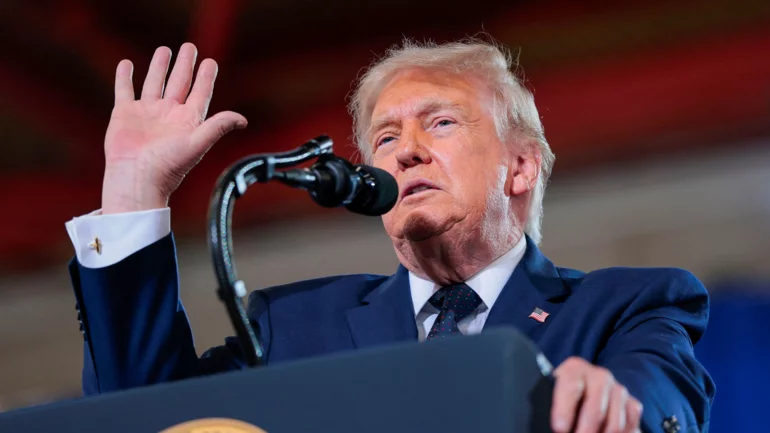 Iran deal near completion, Trump says