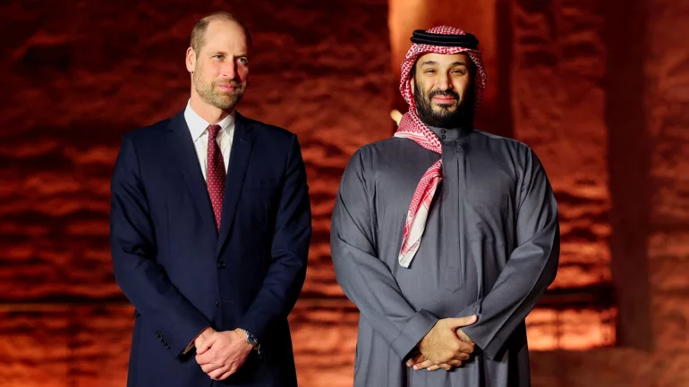Britain's Prince William meets Saudi crown prince on official visit