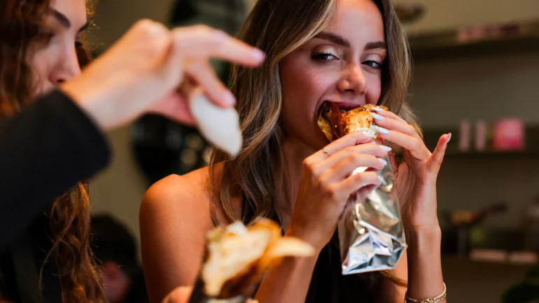 In Beirut, a chicken sandwich tells the story of a divided country
