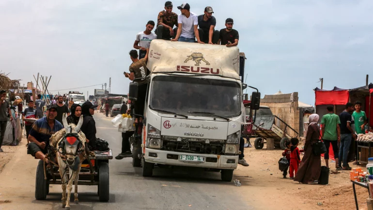 UAE plans compound for Palestinians in Israeli-held south Gaza, map shows