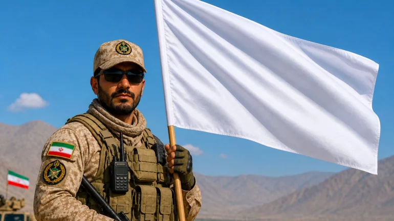Trump calls on Iran to raise white flag