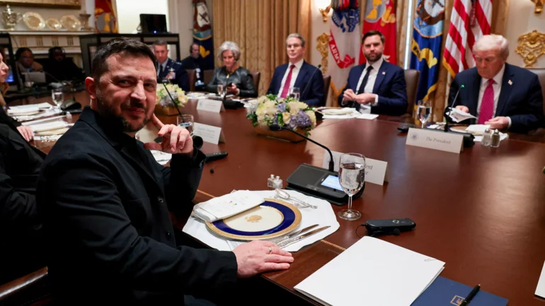 In talks with Zelenskiy, Trump appears to press pause on fresh support