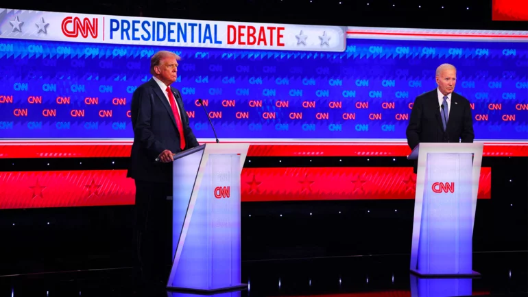 Biden falters as Trump unleashes falsehoods during presidential debate