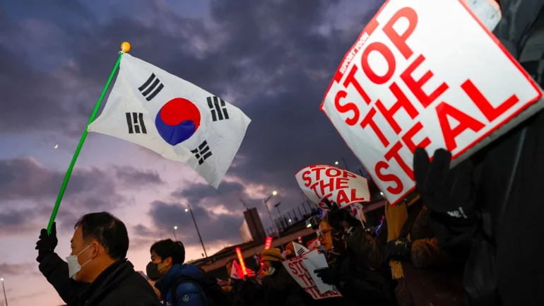 Supporters of South Korea's Yoon adopt 'Stop the Steal', hope Trump will help